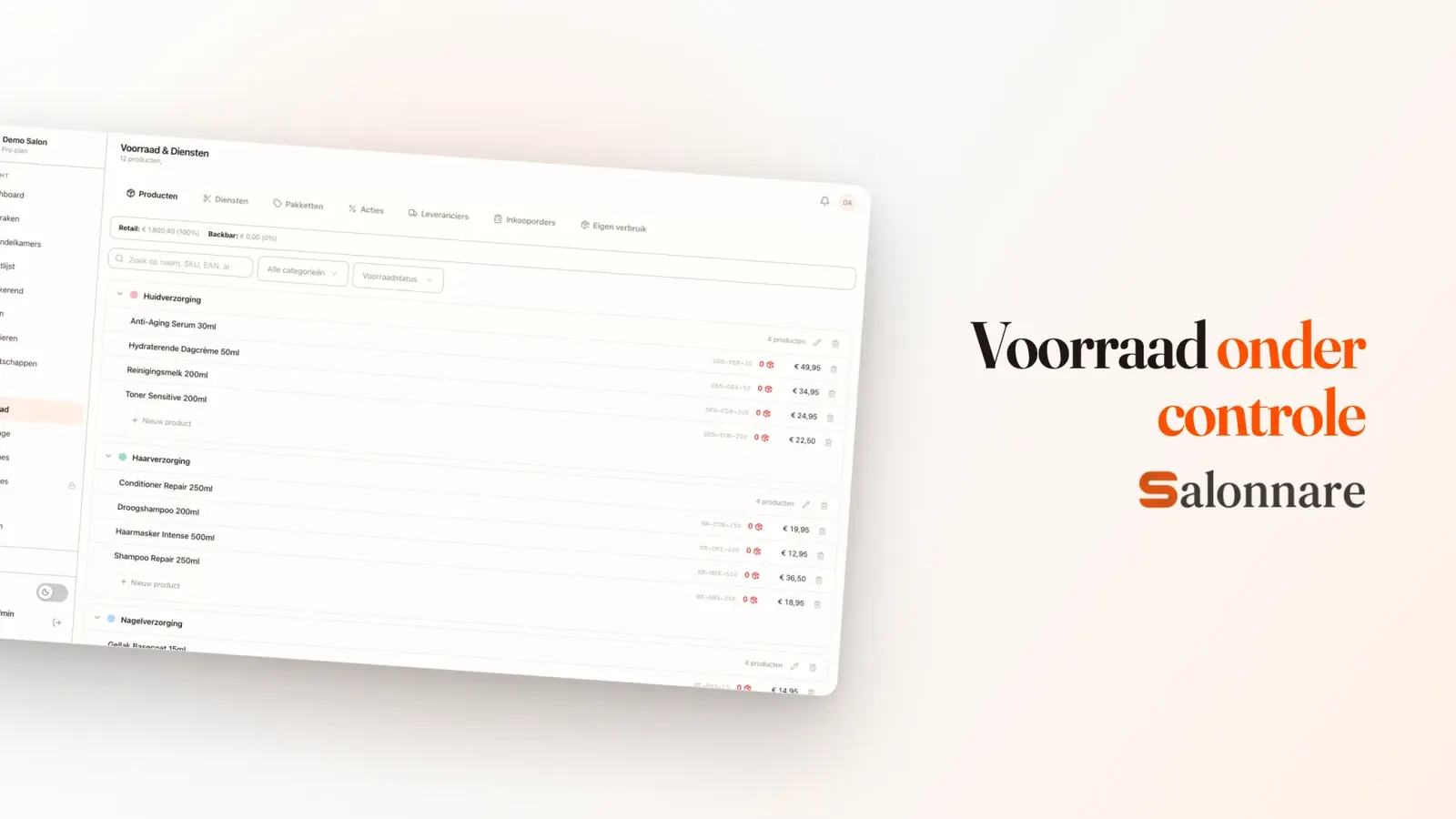 Voorraad real-time bijgehouden